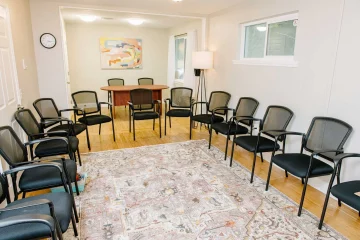 group therapy room at Tampa Bay Recovery Center