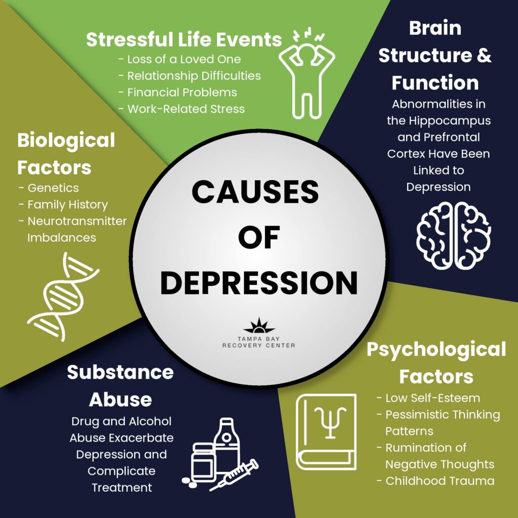 infographic: causes of depression