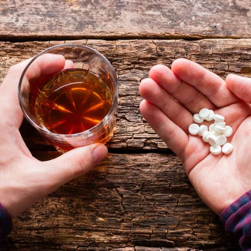 person mixes Adderall and alcohol which could lead to dangerous side effects