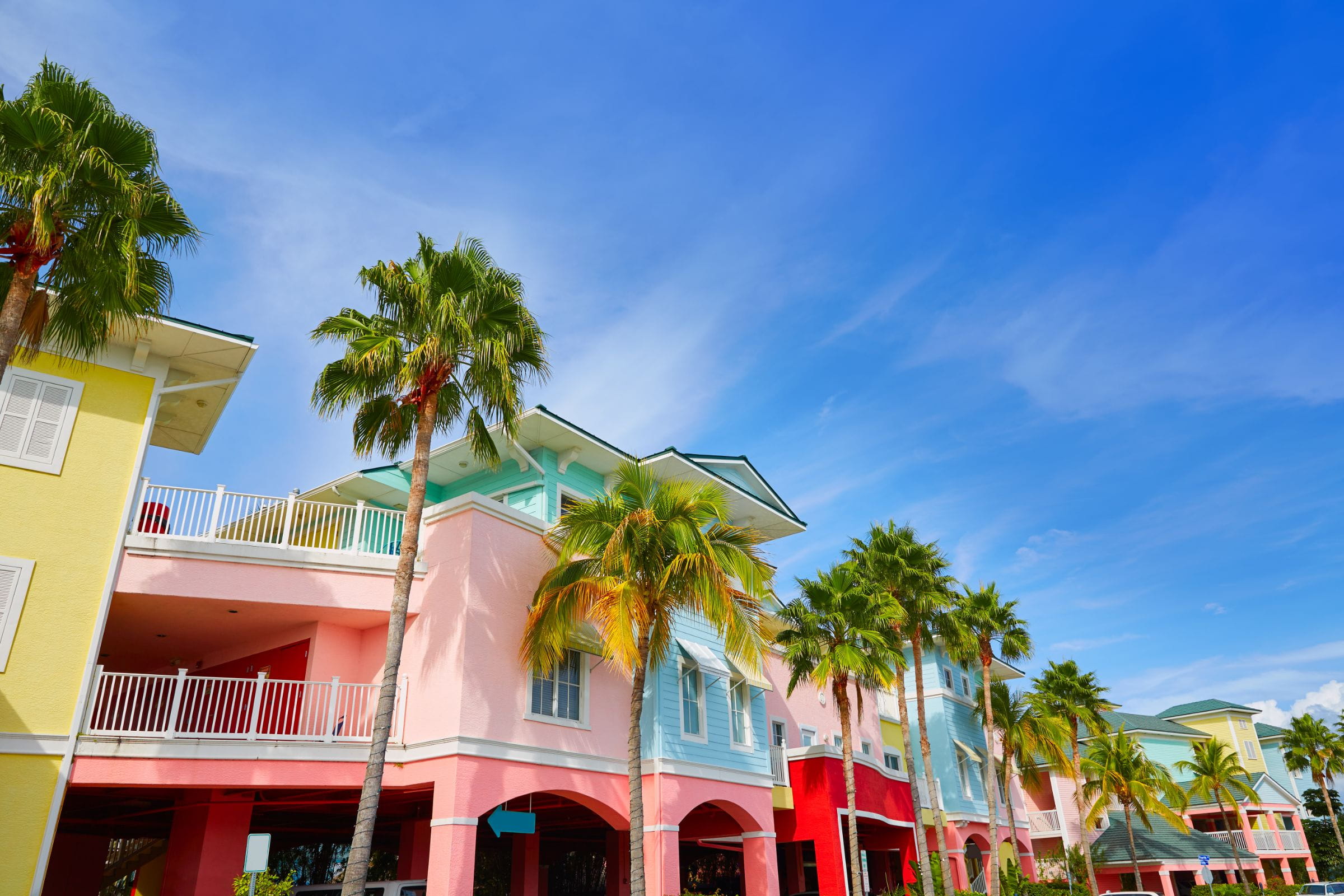 colorful buildings in Fort Myers, FL